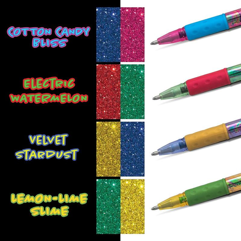 Arts Krazy Pop Iridescent Gel Pen, (1.0Mm) Bold Line, Assorted Ink, Pack of 4 (K91PABP4M3)