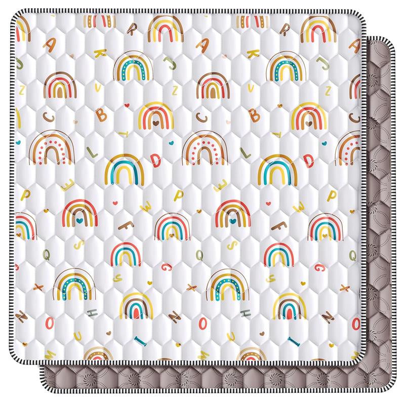 Iebabay, Baby Game Pad, Portable Game Area for Infants and Young Children, Thick, Soft, Sponge Style, (50X50) (71X59) Size Play Mat Toys Nursery Sensory