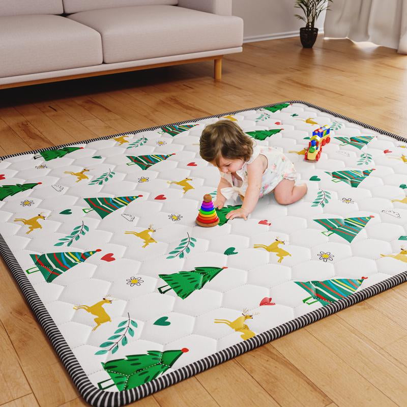 Iebabay, Baby Game Pad, Portable Game Area for Infants and Young Children, Thick, Soft, Sponge Style, (50X50) (71X59) Size Play Mat Toys Nursery Sensory