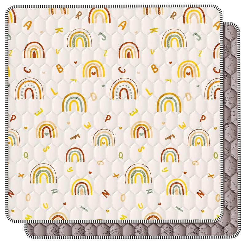Iebabay, Baby Game Pad, Portable Game Area for Infants and Young Children, Thick, Soft, Sponge Style, (50X50) (71X59) Size Play Mat Toys Nursery Sensory