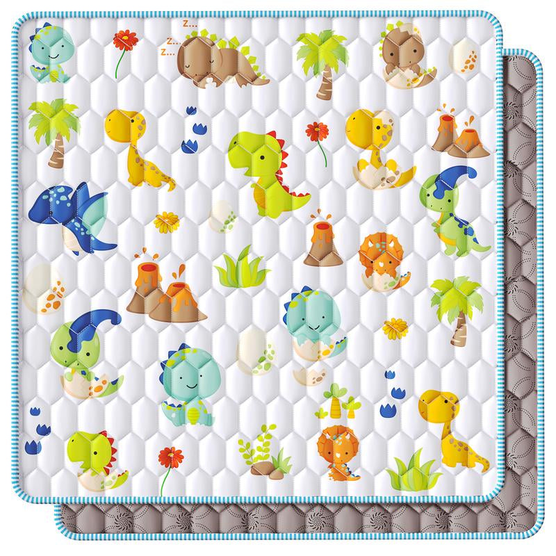 Iebabay, Baby Game Pad, Portable Game Area for Infants and Young Children, Thick, Soft, Sponge Style, (50X50) (71X59) Size Play Mat Toys Nursery Sensory