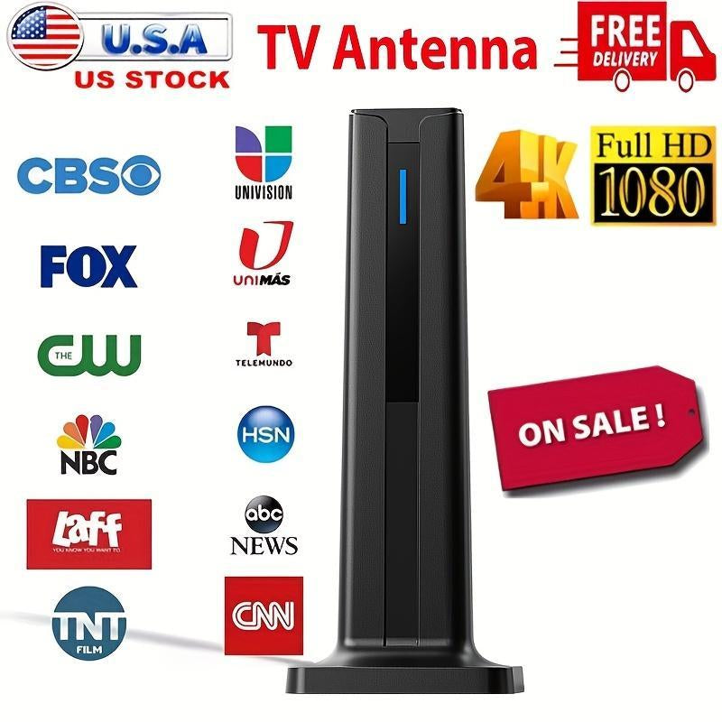 Indoor TV Antenna, 360° Signal Reception Digital Antenna, TV Antenna for Smart TV & Old TV, Audio & Video Accessories, Boyfriend Gift, TV Cable, for Wireless HDMI Transmitter Receiver, for HDMI Connector