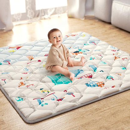 Iebabay, Baby Game Pad, Portable Game Area for Infants and Young Children, Thick, Soft, Sponge Style, (50X50) (71X59) Size Play Mat Toys Nursery Sensory