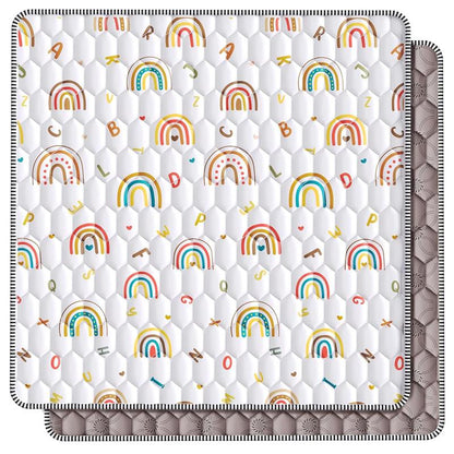 Iebabay, Baby Game Pad, Portable Game Area for Infants and Young Children, Thick, Soft, Sponge Style, (50X50) (71X59) Size Play Mat Toys Nursery Sensory