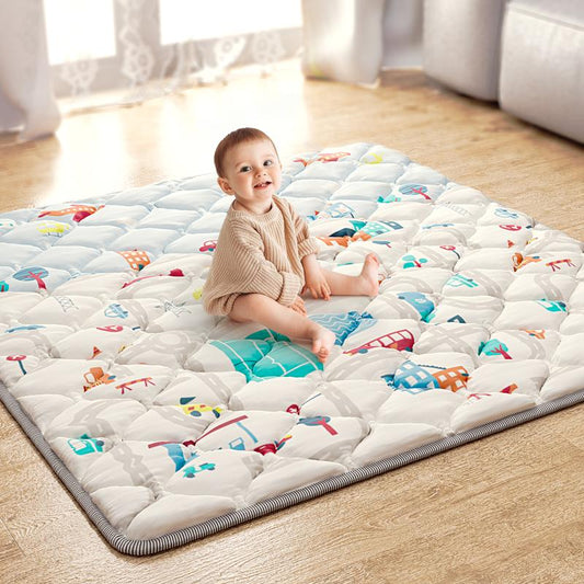 Iebabay, Baby Game Pad, Portable Game Area for Infants and Young Children, Thick, Soft, Sponge Style, (50X50) (71X59) Size Play Mat Toys Nursery Sensory